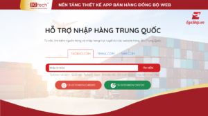 Egoship xây dựng website hỗ trợ nhập hàng Trung Quốc